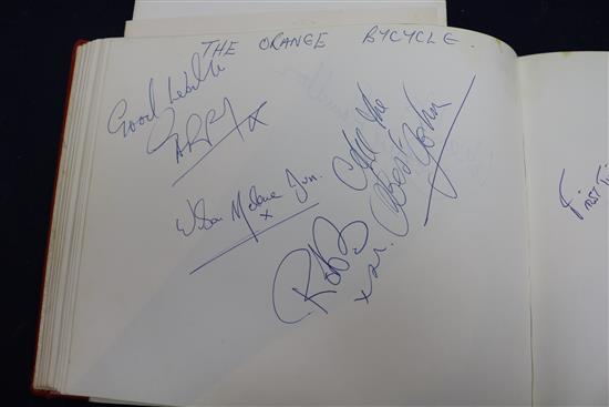 A Radio One Club autograph album, c.1968, presented to the vendors sister as a prize by Radio One DJ Tony